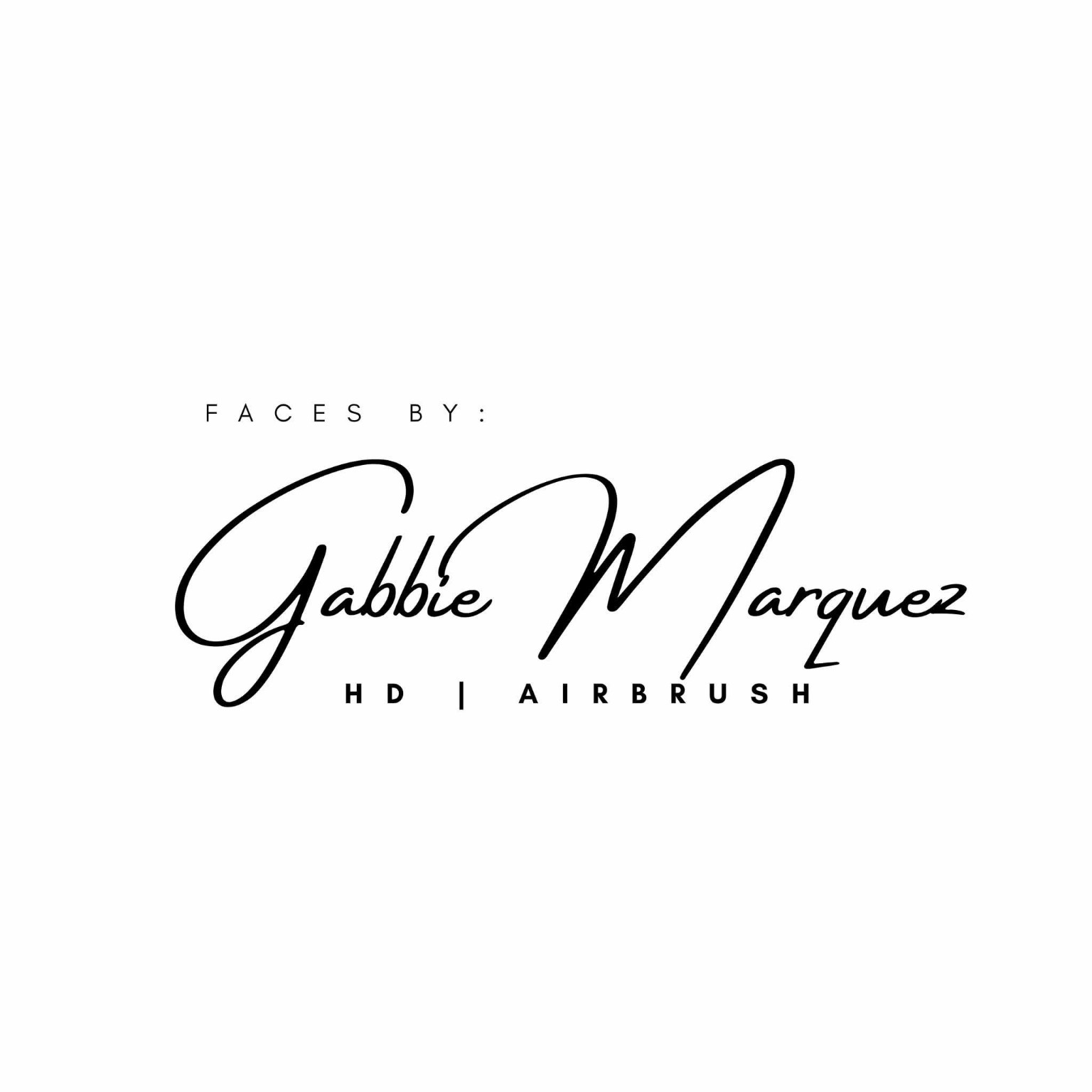 Faces by Gabbie Marquez HD Airbrush logo